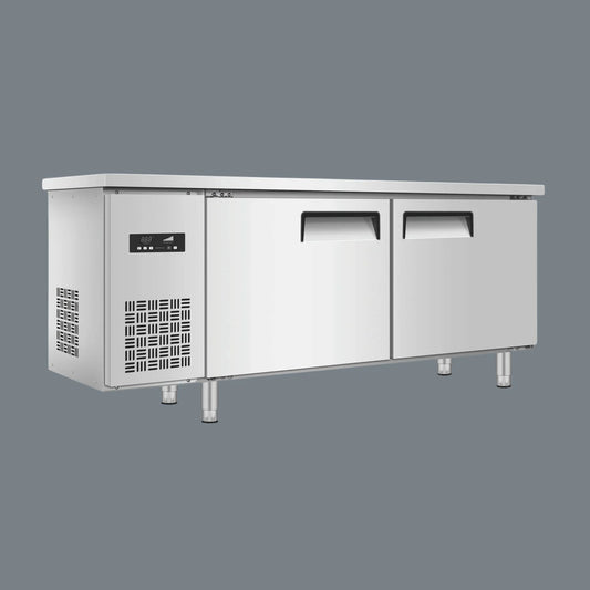 Commercial Undercounter Refrigerator - 2 doors Chiller or Freezer - European Compressor