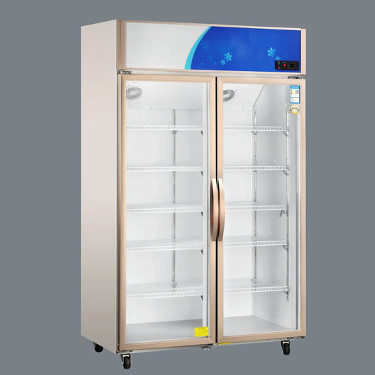 Upright Glassdoor Chiller - Economy - Ventilated Cooling (2 Doors)